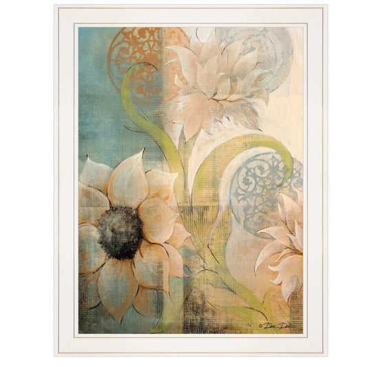 Meandering Flowers I 1 White Framed Print Wall Art - Homeroots - Flyclothing LLC