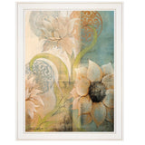 Meandering Flowers I 1 White Framed Print Wall Art - Homeroots