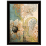 Meandering Flowers I 2 Black Framed Print Wall Art - Homeroots