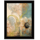 Meandering Flowers I 2 Black Framed Print Wall Art - Homeroots