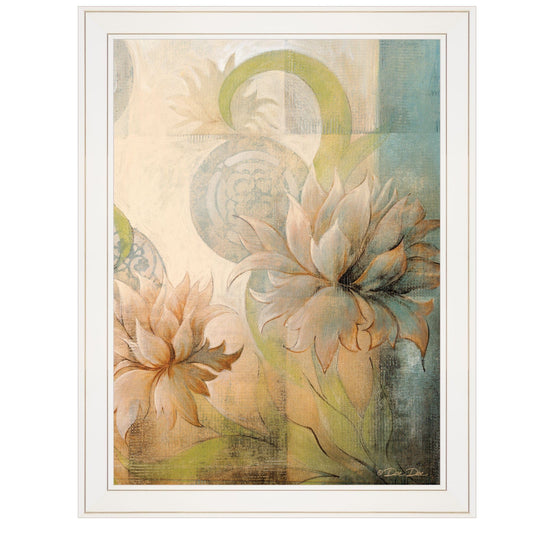 Meandering Flowers II 1 White Framed Print Wall Art - Homeroots