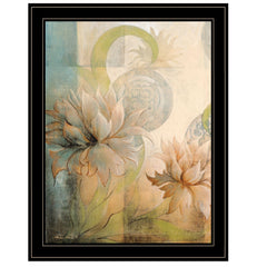 Meandering Flowers II 2 Black Framed Print Wall Art - Homeroots