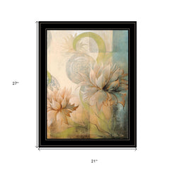 Meandering Flowers II 2 Black Framed Print Wall Art - Homeroots