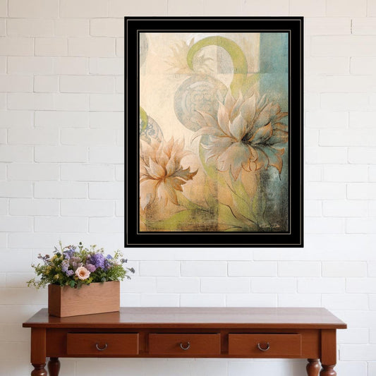 Meandering Flowers II 2 Black Framed Print Wall Art - Homeroots