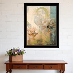Meandering Flowers II 2 Black Framed Print Wall Art - Homeroots