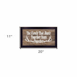 The Family that Hunts Black Framed Print Wall Art - Homeroots - Flyclothing LLC