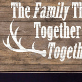 The Family that Hunts Black Framed Print Wall Art - Homeroots - Flyclothing LLC