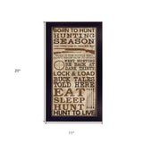 Hunting Season Black Framed Print Wall Art - Homeroots - Flyclothing LLC