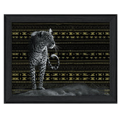 Patterned Leopard Black Framed Print Wall Art - Homeroots