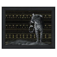 Patterned Leopard Black Framed Print Wall Art - Homeroots