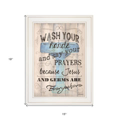 Bathroom Humor 1 White Framed Print Bathroom Wall Art - Homeroots