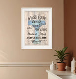 Bathroom Humor 1 White Framed Print Bathroom Wall Art - Homeroots