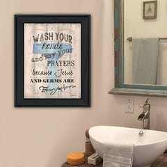 Bathroom Humor 2 Black Framed Print Bathroom Wall Art - Homeroots