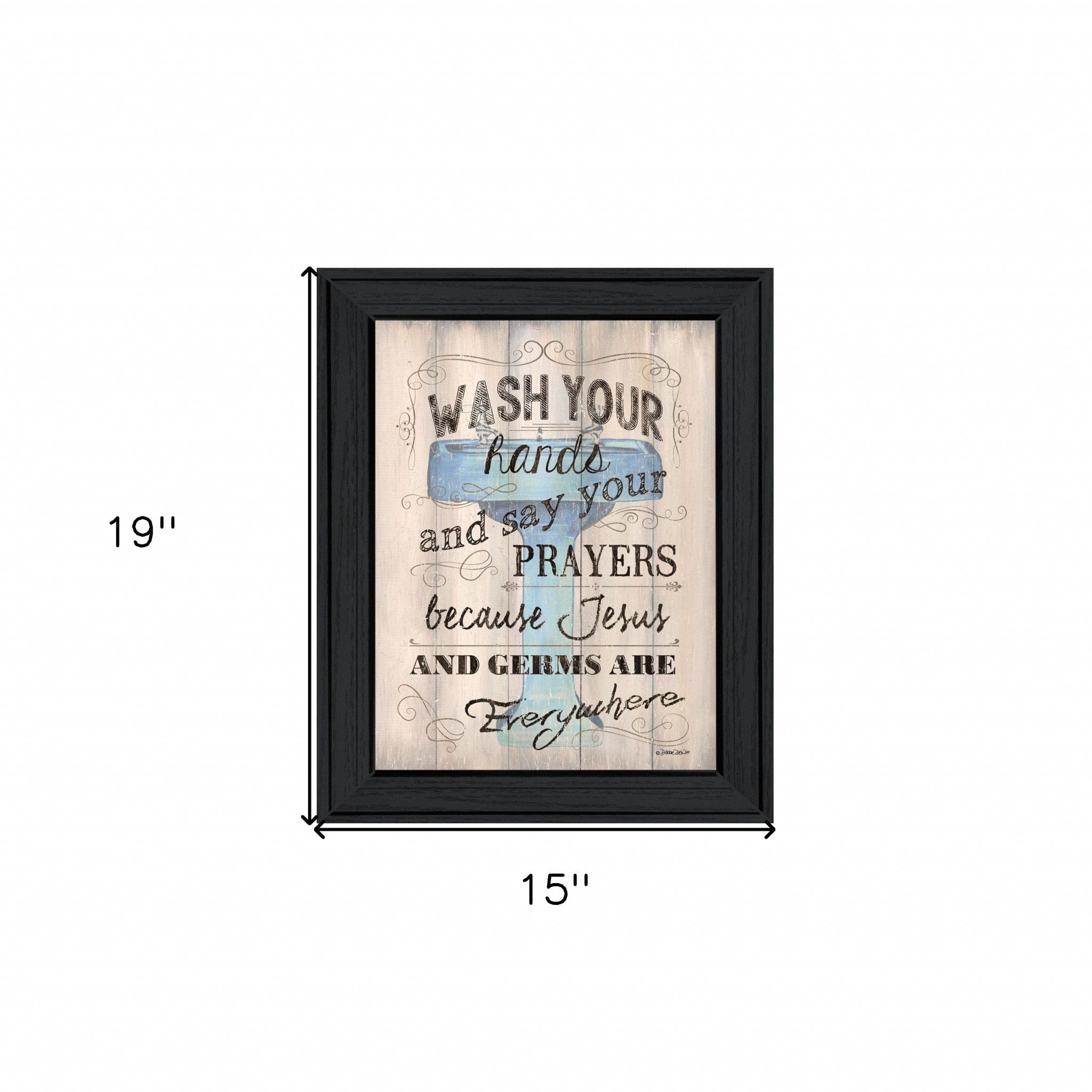 Bathroom Humor 2 Black Framed Print Bathroom Wall Art - Homeroots
