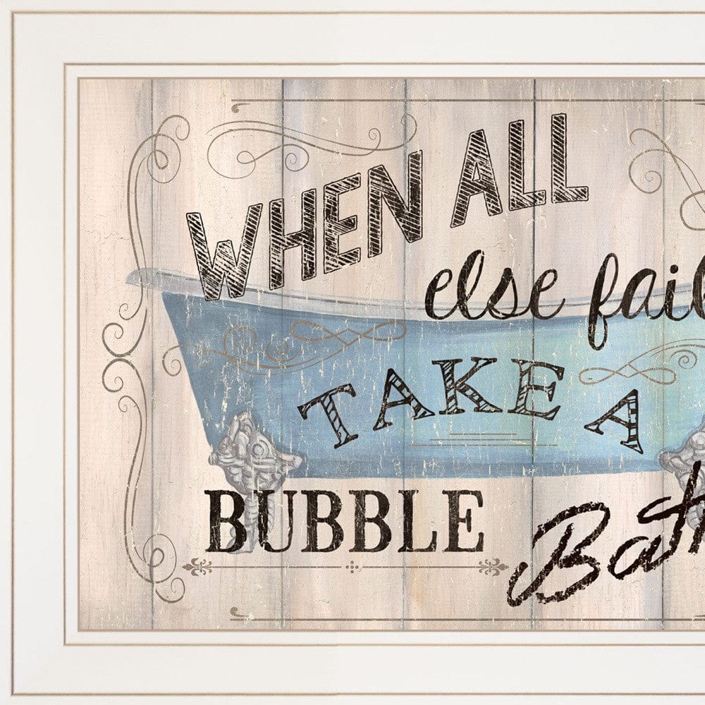 Bathroom Humor 3 White Framed Print Bathroom Wall Art - Homeroots