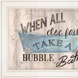 Bathroom Humor 3 White Framed Print Bathroom Wall Art - Homeroots - Flyclothing LLC