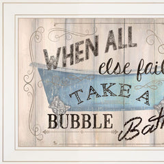 Bathroom Humor 3 White Framed Print Bathroom Wall Art - Homeroots