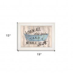 Bathroom Humor 3 White Framed Print Bathroom Wall Art - Homeroots