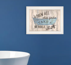 Bathroom Humor 3 White Framed Print Bathroom Wall Art - Homeroots