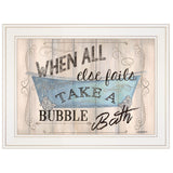Bathroom Humor 3 White Framed Print Bathroom Wall Art - Homeroots