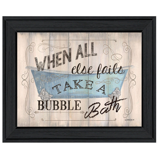 Bathroom Humor 4 Black Framed Print Bathroom Wall Art - Homeroots