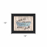 Bathroom Humor 4 Black Framed Print Bathroom Wall Art - Homeroots - Flyclothing LLC