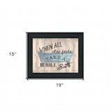 Bathroom Humor 4 Black Framed Print Bathroom Wall Art - Homeroots - Flyclothing LLC
