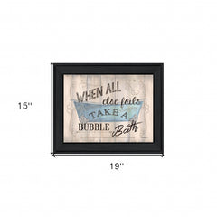 Bathroom Humor 4 Black Framed Print Bathroom Wall Art - Homeroots