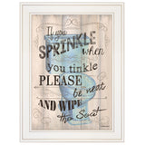 Bathroom Humor 5 White Framed Print Bathroom Wall Art - Homeroots