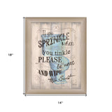 If You Sprinkle Brown Framed Print Wall Art - Homeroots - Flyclothing LLC