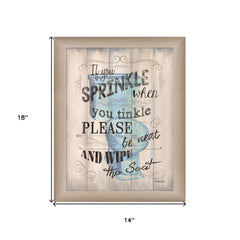 If You Sprinkle Brown Framed Print Wall Art - Homeroots