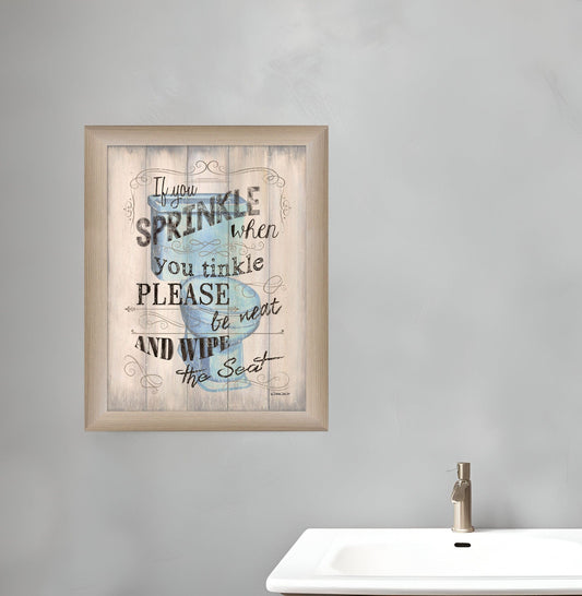 If You Sprinkle Brown Framed Print Wall Art - Homeroots