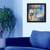Yoga Series Mantra Black Framed Print Wall Art - Homeroots - Flyclothing LLC