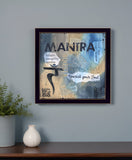 Yoga Series Mantra Black Framed Print Wall Art - Homeroots