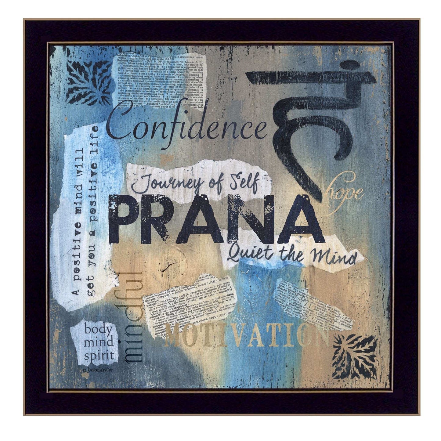 Yoga Series Prana Black Framed Print Wall Art - Homeroots - Flyclothing LLC