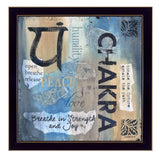Yoga Series Chakra Black Framed Print Wall Art - Homeroots