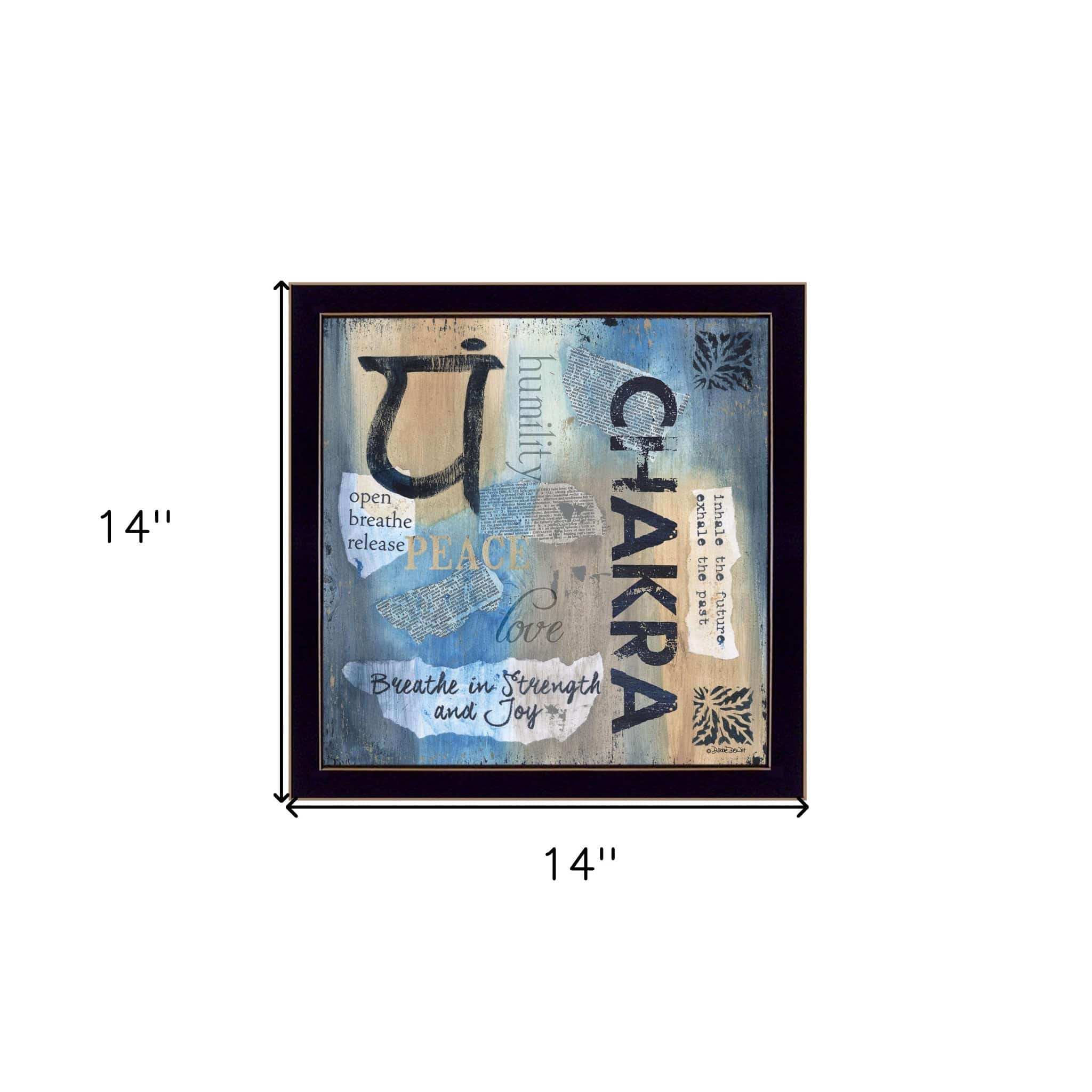 Yoga Series Chakra Black Framed Print Wall Art - Homeroots - Flyclothing LLC