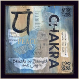 Yoga Series Chakra Black Framed Print Wall Art - Homeroots - Flyclothing LLC