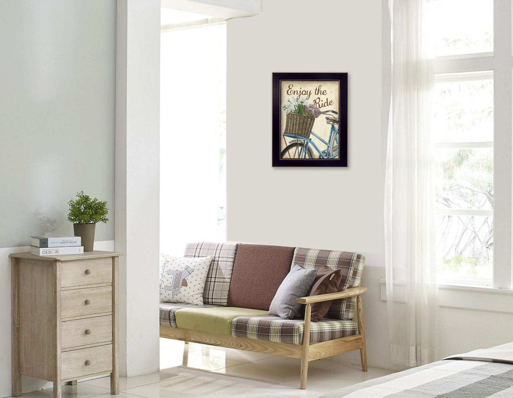 Enjoy the Ride Black Framed Print Wall Art - Homeroots - Flyclothing LLC