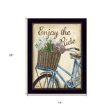 Enjoy the Ride Black Framed Print Wall Art - Homeroots - Flyclothing LLC