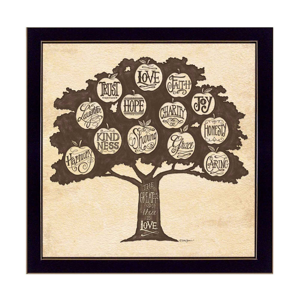 Family Attributes I Black Framed Print Wall Art - Homeroots - Flyclothing LLC