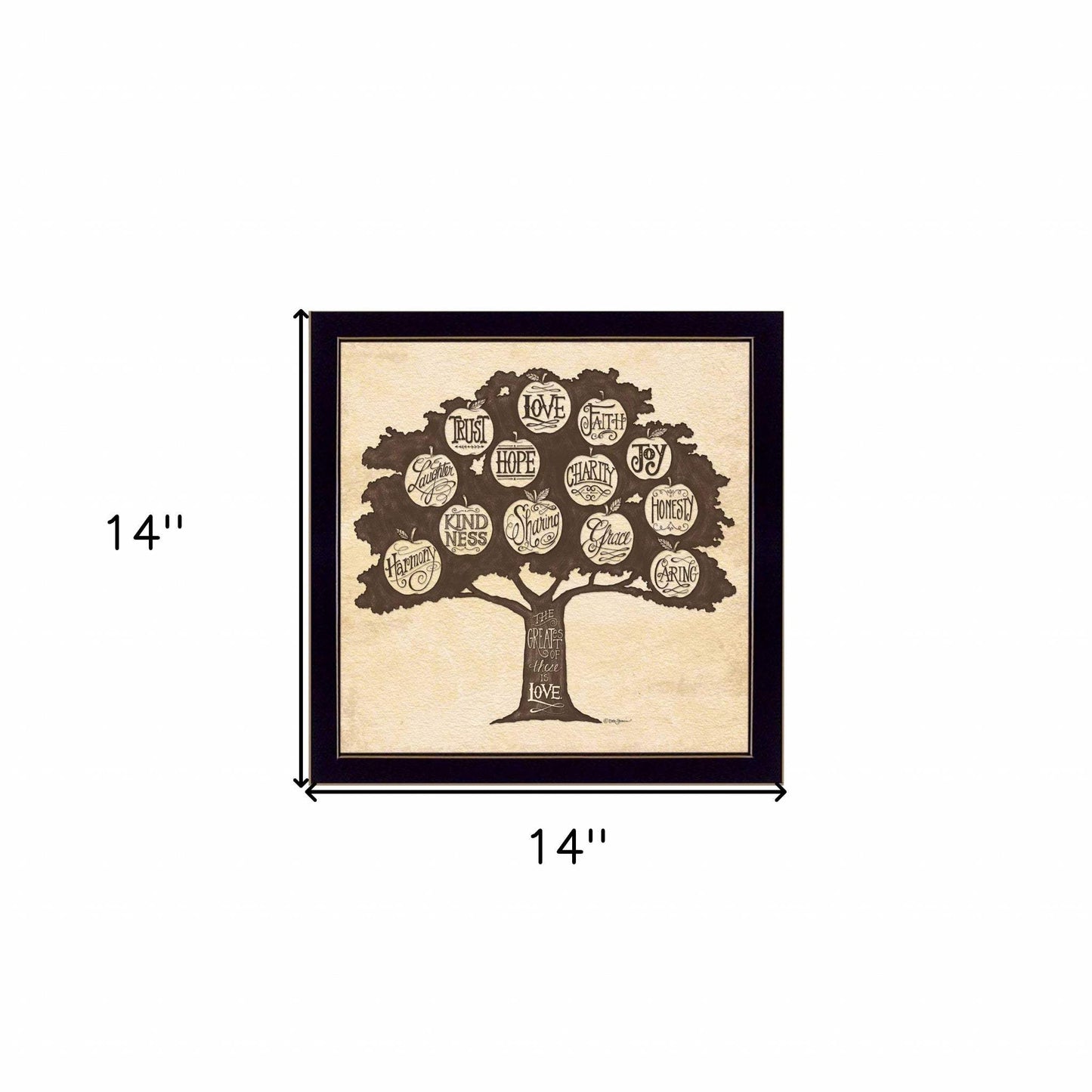 Family Attributes I Black Framed Print Wall Art - Homeroots - Flyclothing LLC