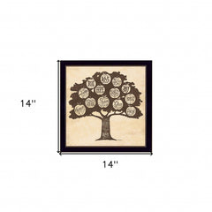 Family Attributes I Black Framed Print Wall Art - Homeroots