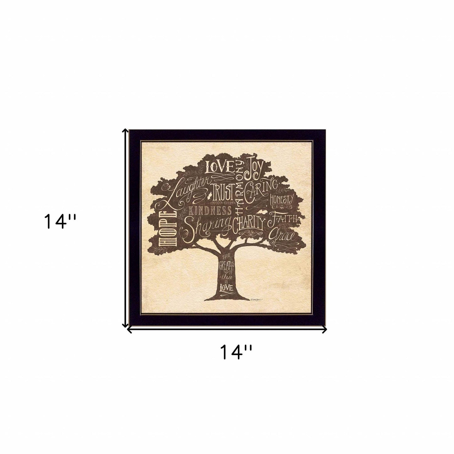 Family Attributes II Black Framed Print Wall Art - Homeroots - Flyclothing LLC