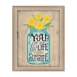 Sunshine 3 Brown Framed Print Wall Art - Homeroots