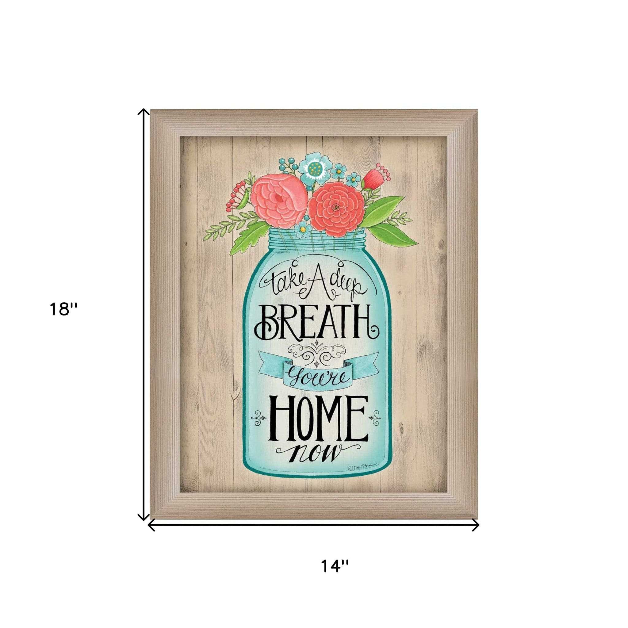 Youre Home Now Brown Framed Print Wall Art - Homeroots - Flyclothing LLC