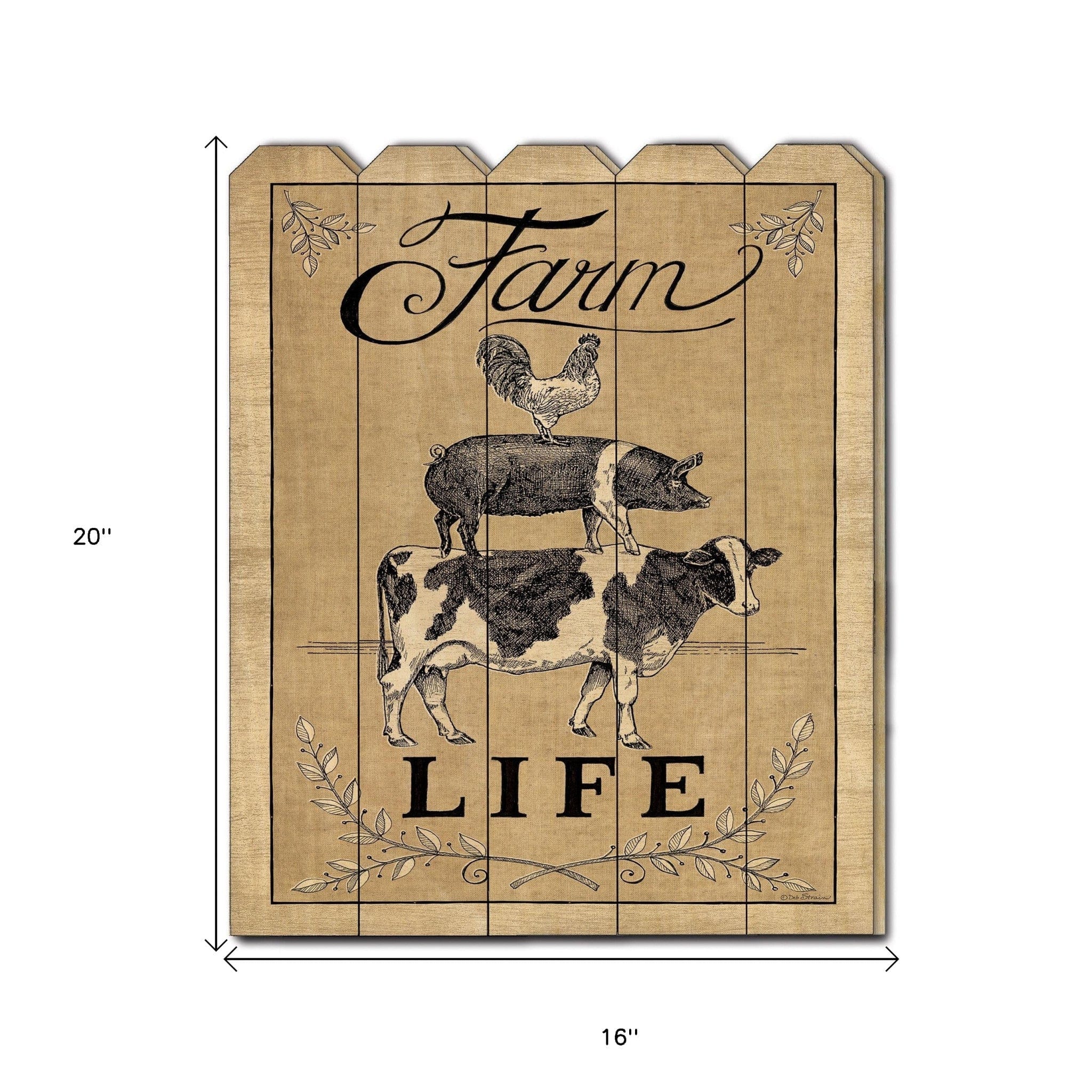 Farm Life Unframed Print Wall Art - Homeroots