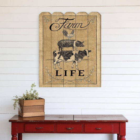 Farm Life Unframed Print Wall Art - Homeroots