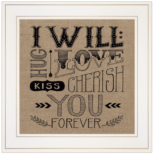 Forever 1 White Framed Print Wall Art - Homeroots