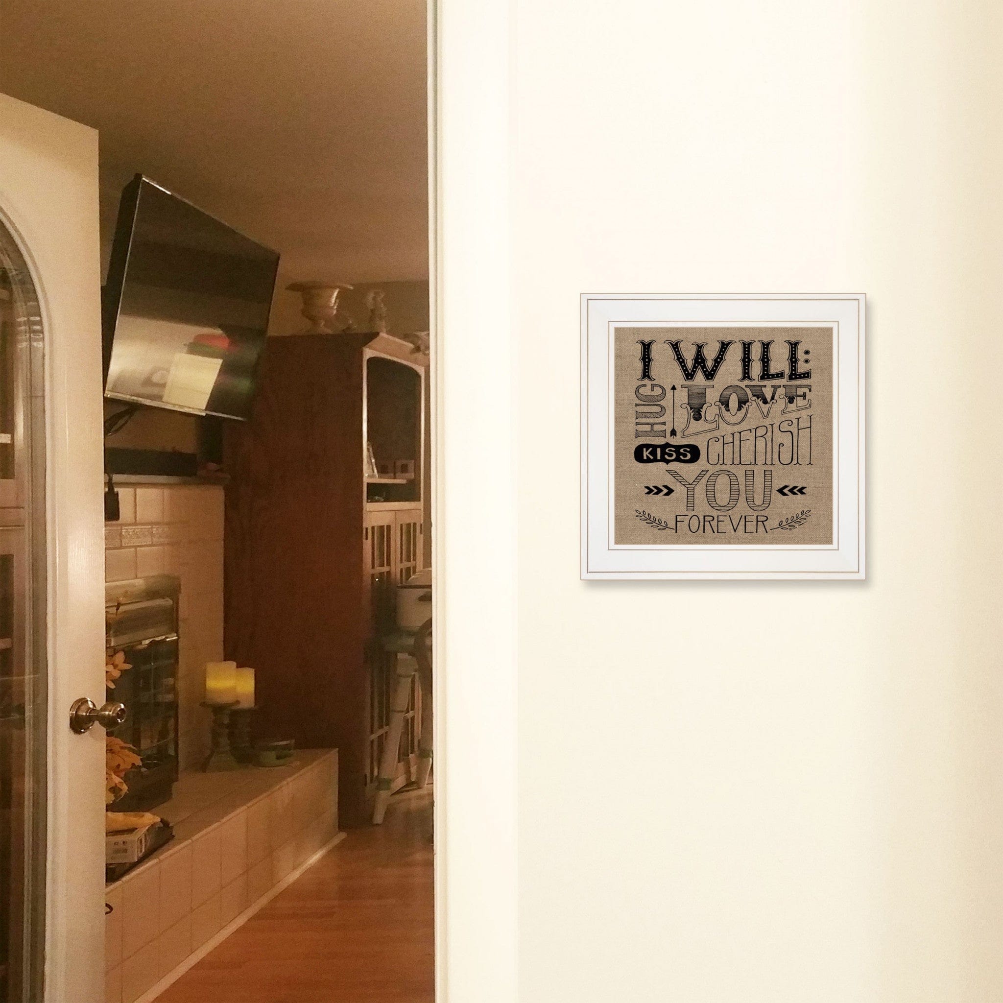 Forever 1 White Framed Print Wall Art - Homeroots